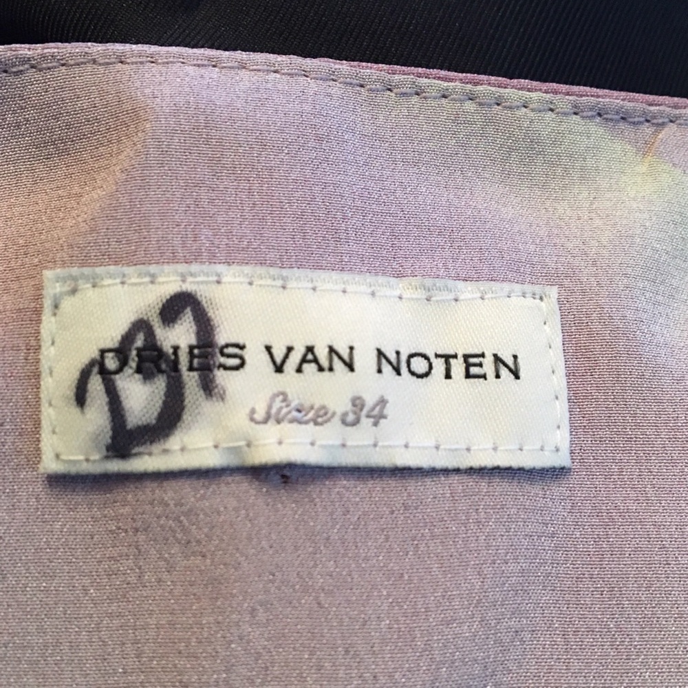 DRIES van NOTEN Scarf Silk The Depot Dress 34 US 2 - Picture 7 of 13